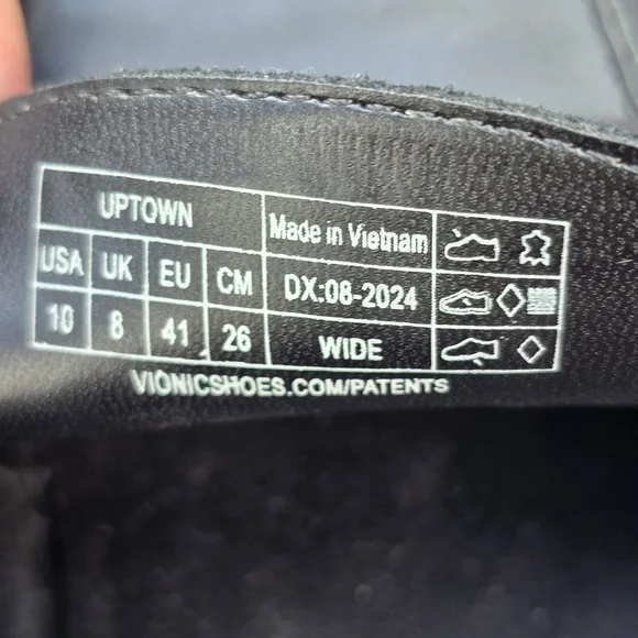 Vionic Womens Uptown Black Leather Loafer, Slip-on, Sz 10 Wide - Picture 11 of 12